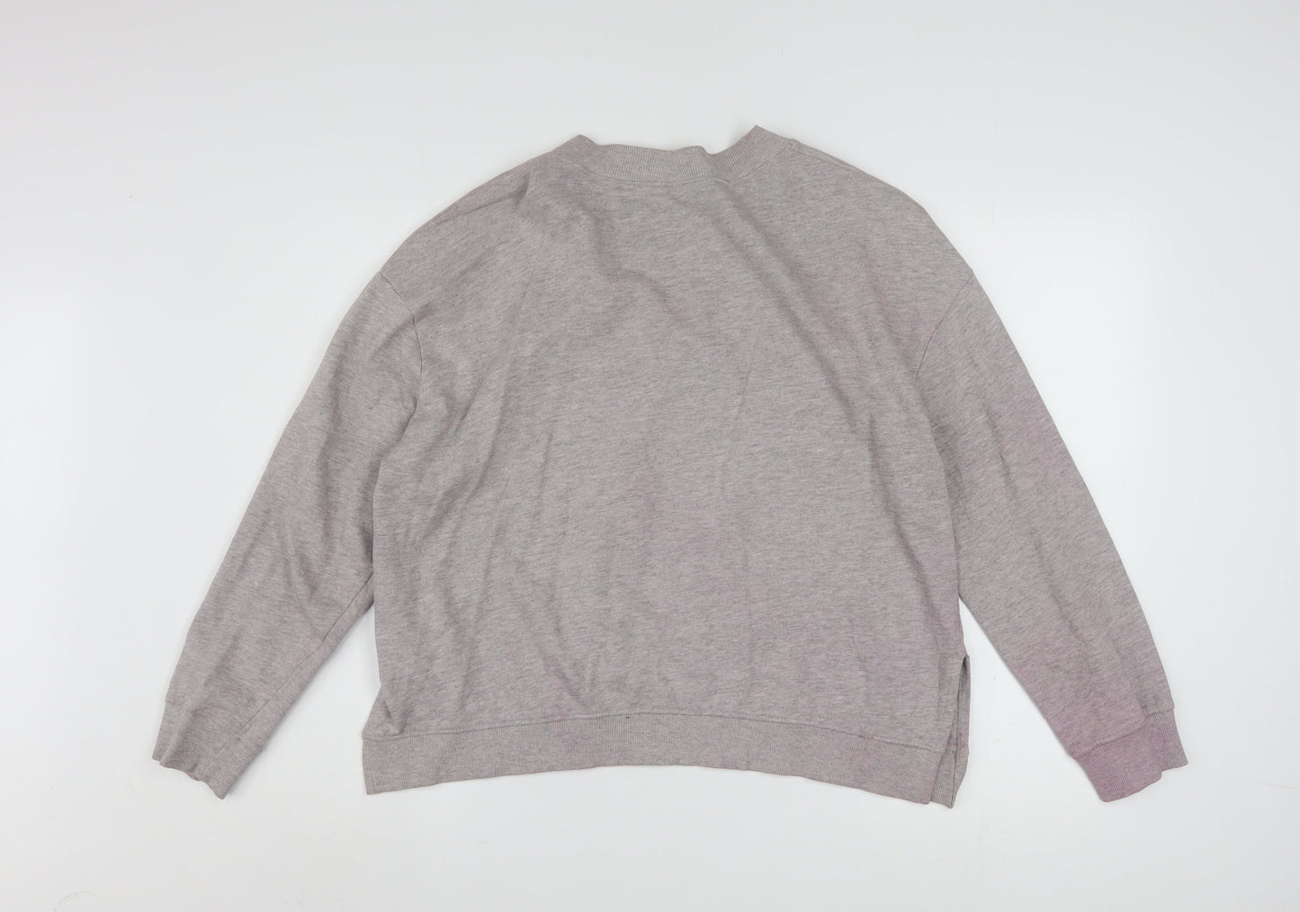 H&M Divided Womens Grey Chicago Bulls Sweatshirt Size 12 Cotton Blend
