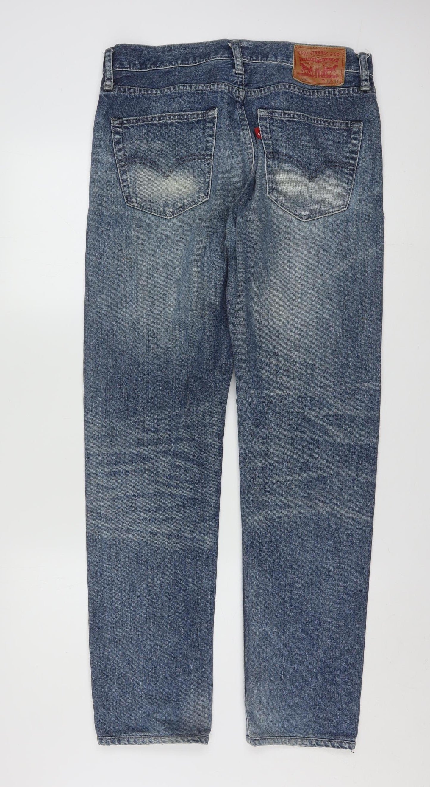Levi's 505 Men's Blue Medium Wash Straight Leg Jeans W30 L31