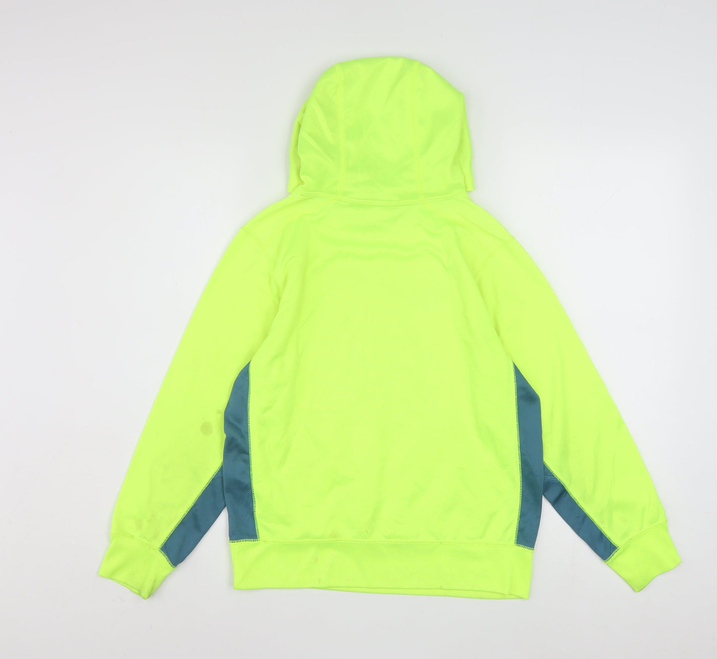Nike Boys Yellow Therma-Fit Pullover Hoodie L Fleece Sportswear
