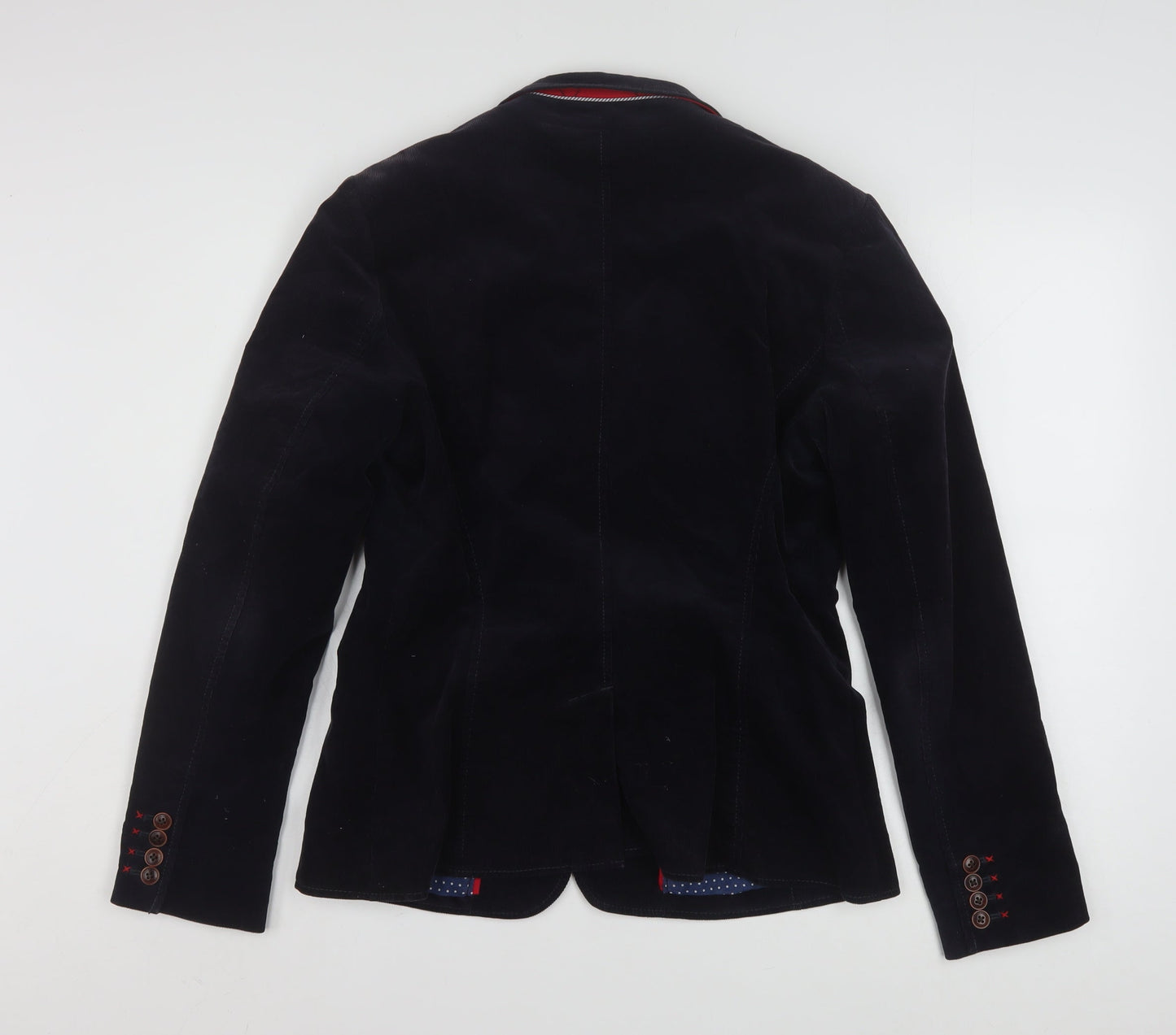 Tommy Hilfiger Women's Black Corduroy Blazer Size 8 Classic Fit