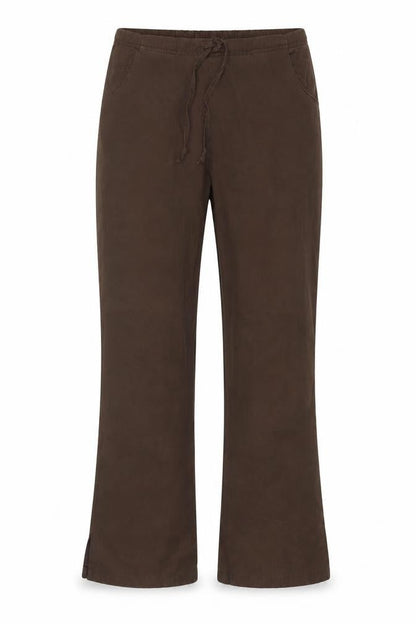 Dickies Womens Brown Cotton Blend Straight Cargo Trousers Size S