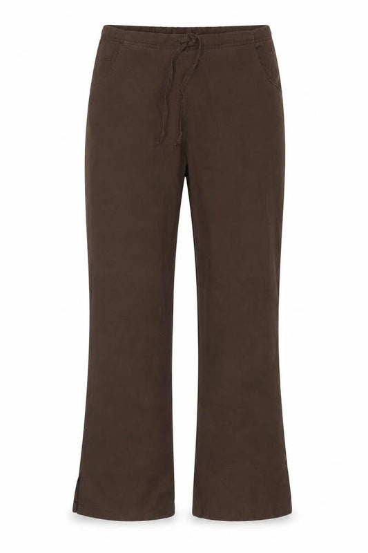 Dickies Womens Brown Cotton Blend Straight Cargo Trousers Size S