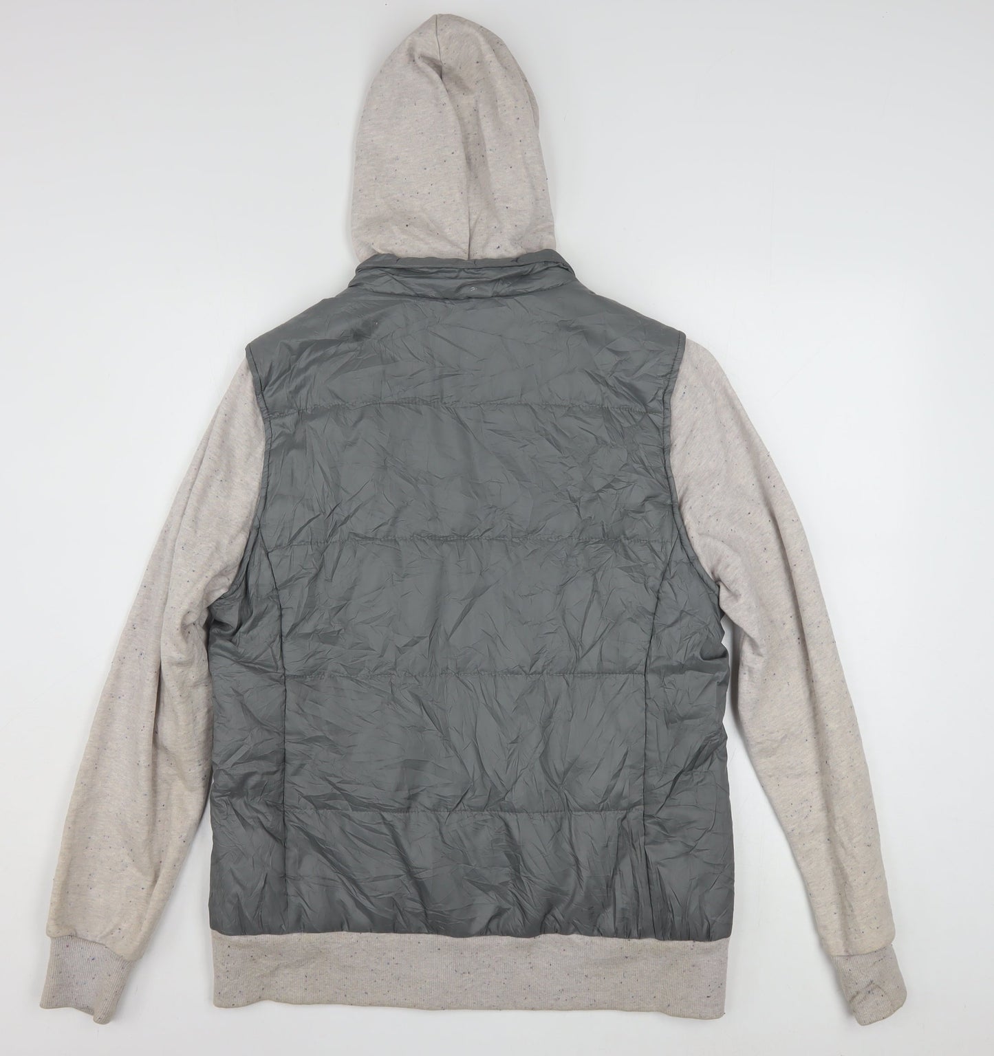 Puma Women's Grey Hooded Puffer Jacket Size 16 Casual Sportswear