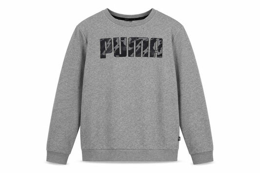 Puma Boys Grey Logo Crew Neck Pullover Sweatshirt 13-14 Years