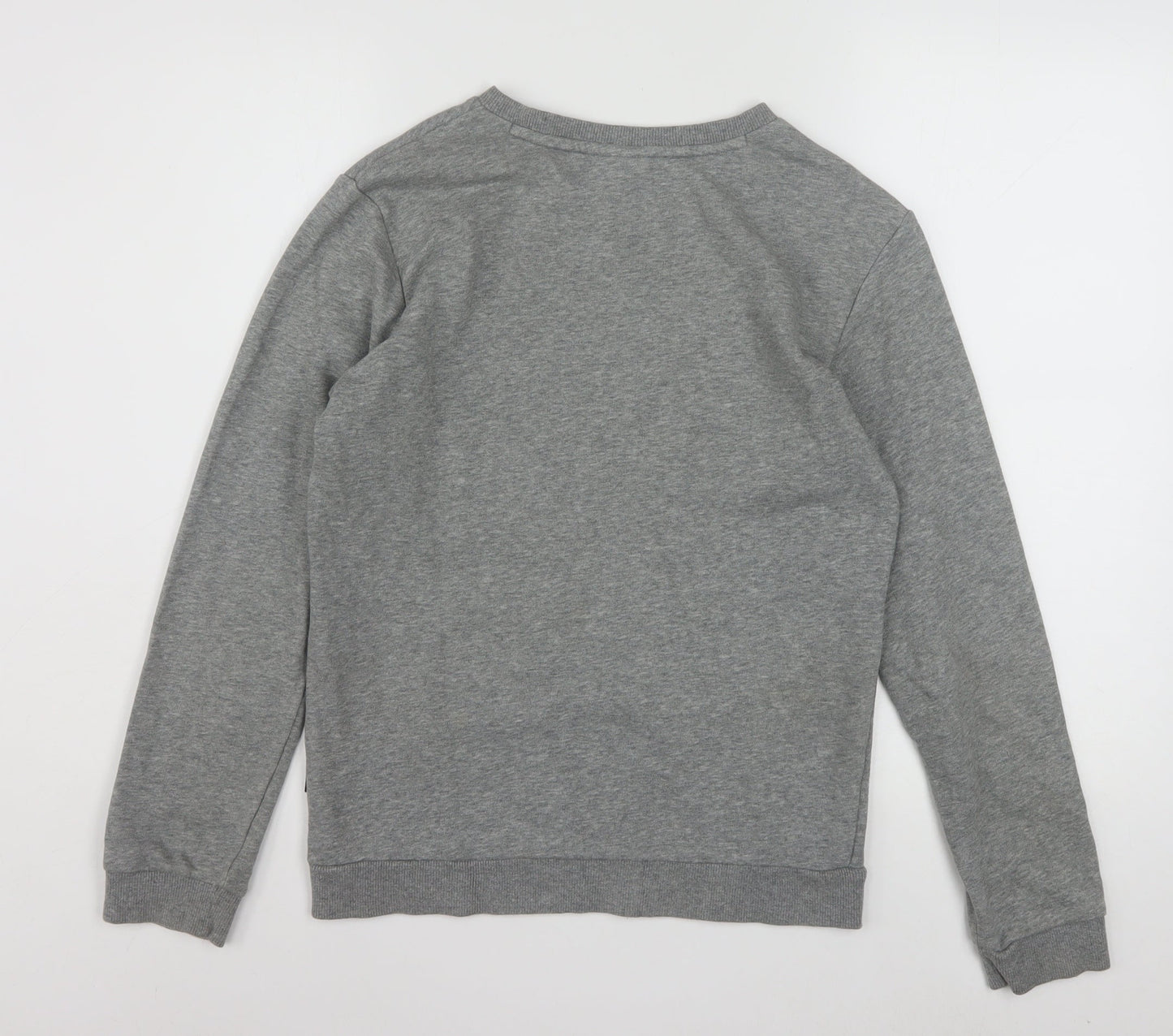 Puma Boys Grey Logo Crew Neck Pullover Sweatshirt 13-14 Years