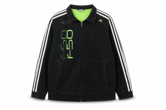 Adidas Boys Black 13-14 Years Track Jacket Full Zip Lined Sportswear