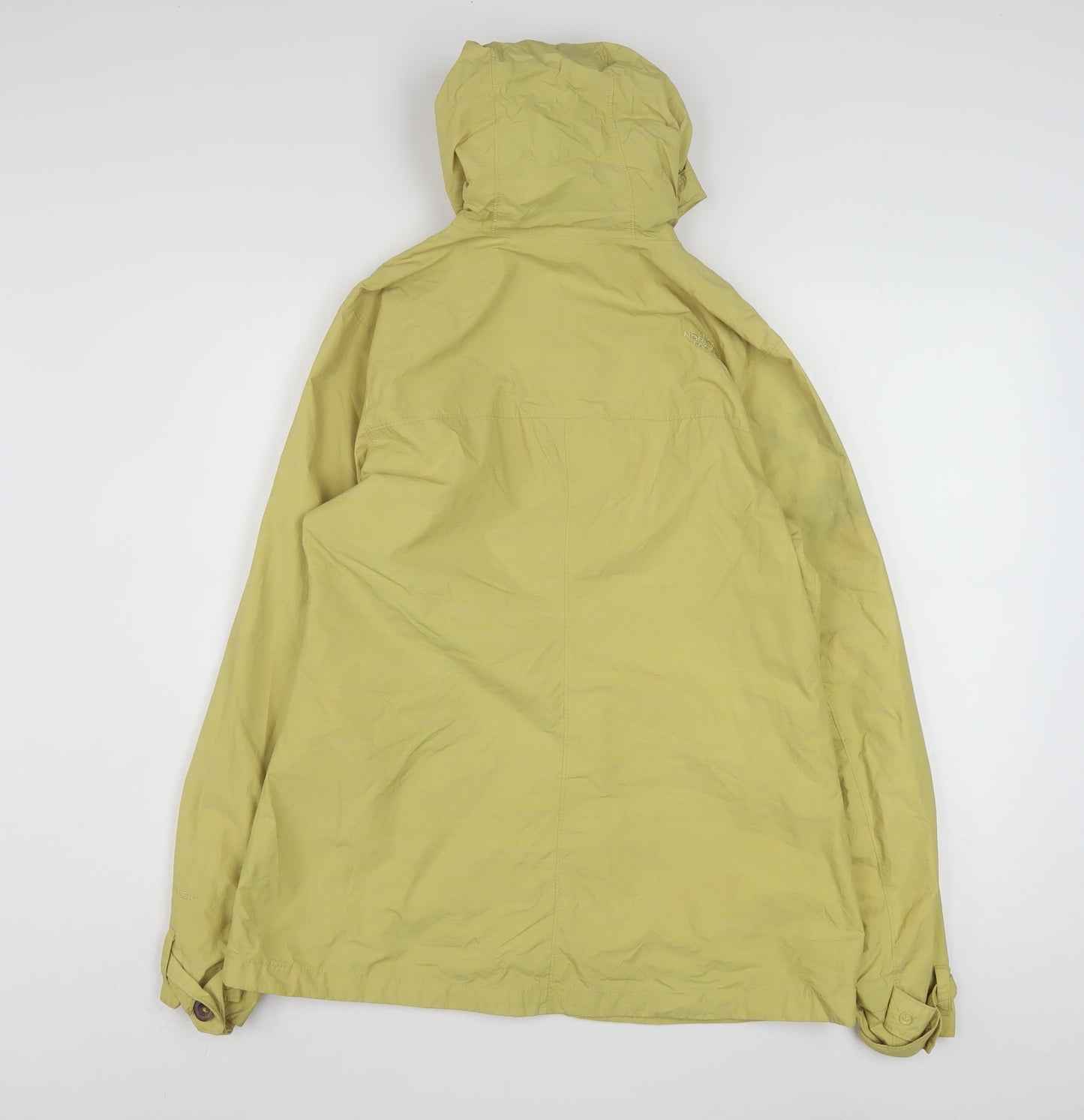 The North Face Womens Yellow Waterproof Hooded Rain Coat M