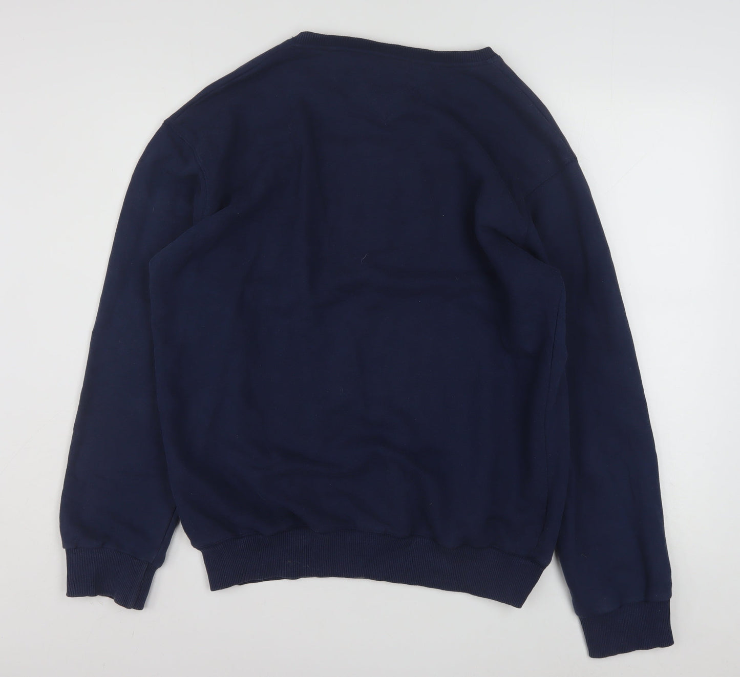 Tommy Hilfiger Men's Blue 2XL Pullover Sweatshirt Crew Neck Embroidered Logo