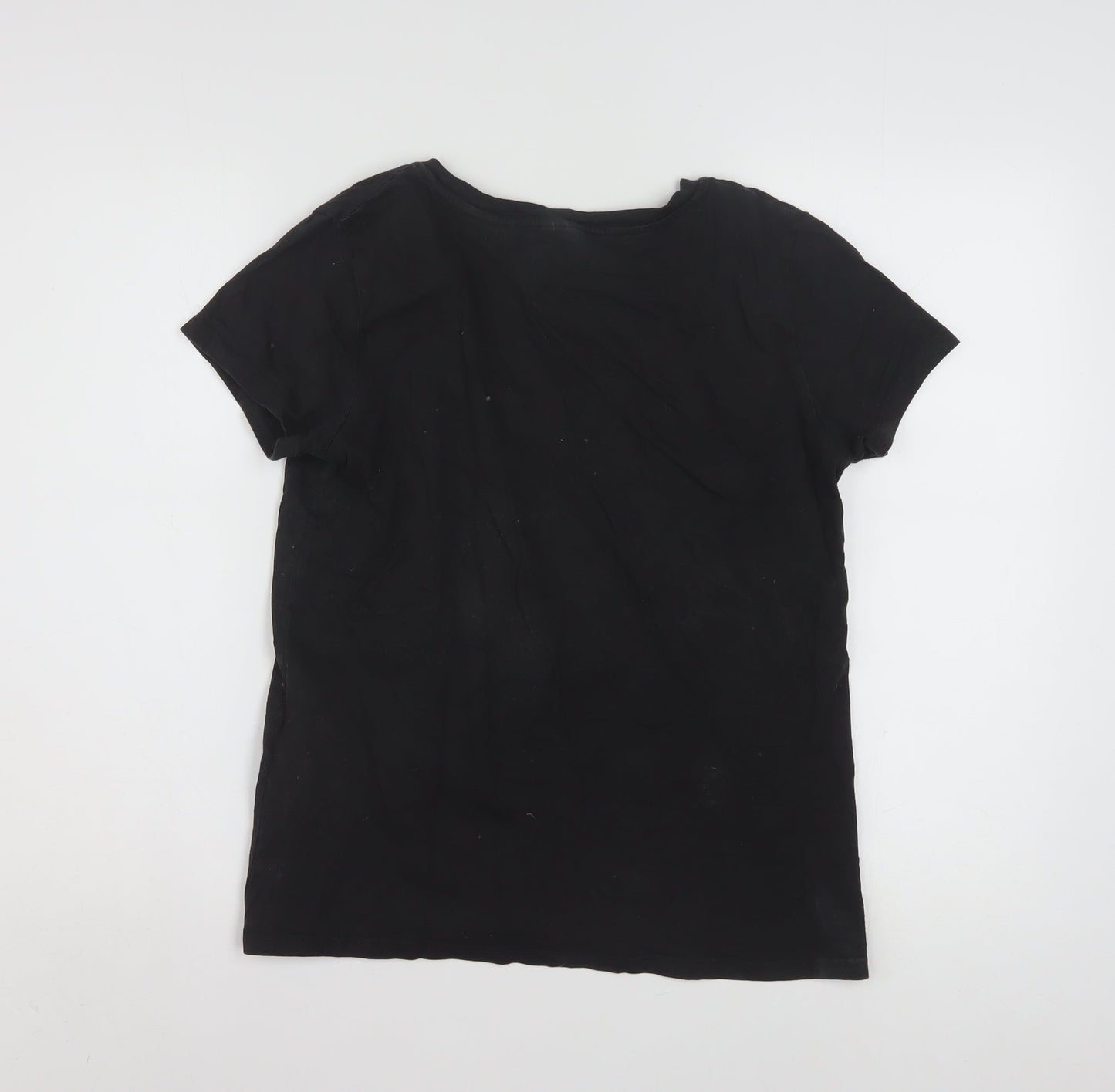 Levi's Women's Black V-Neck Cotton T-Shirt Size M