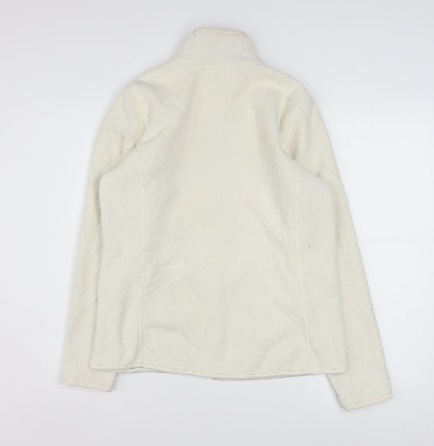 SB Active Womens Ivory Fleece Full Zip Jacket Size M Regular Fit