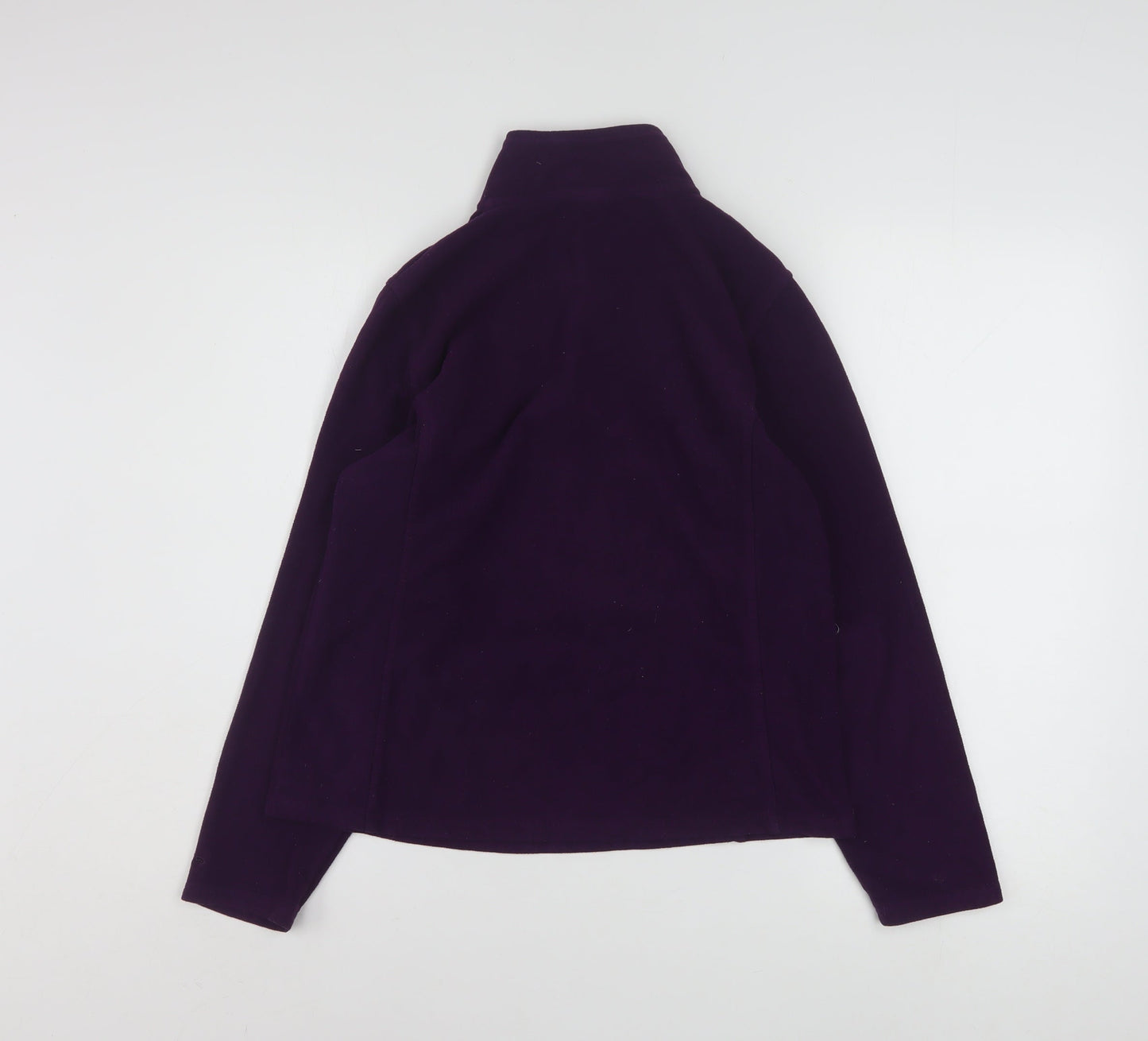 Champion Women's Purple 1/4 Zip Fleece Sweatshirt - M