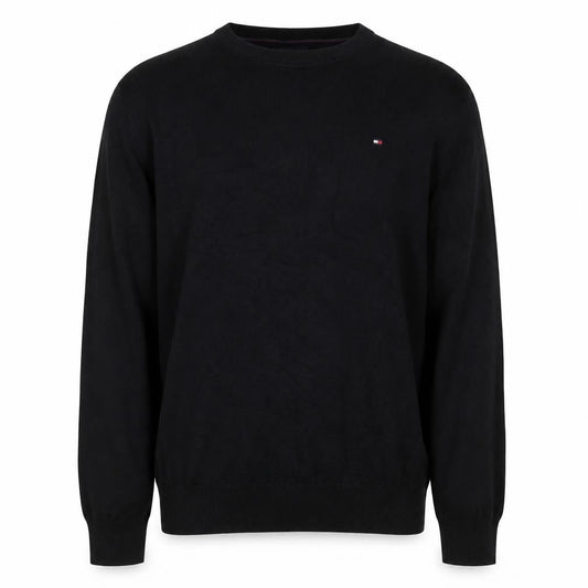 Tommy Hilfiger Men's Black XL Cotton Crew Neck Pullover Jumper
