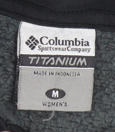 Columbia Women's Grey Fleece Full Zip Jacket Size M Outdoor Wear