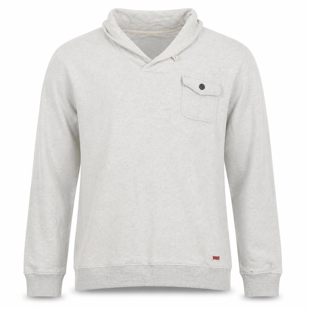 Levi's Men's Beige Pullover Hoodie Sweatshirt Size M Cotton Blend