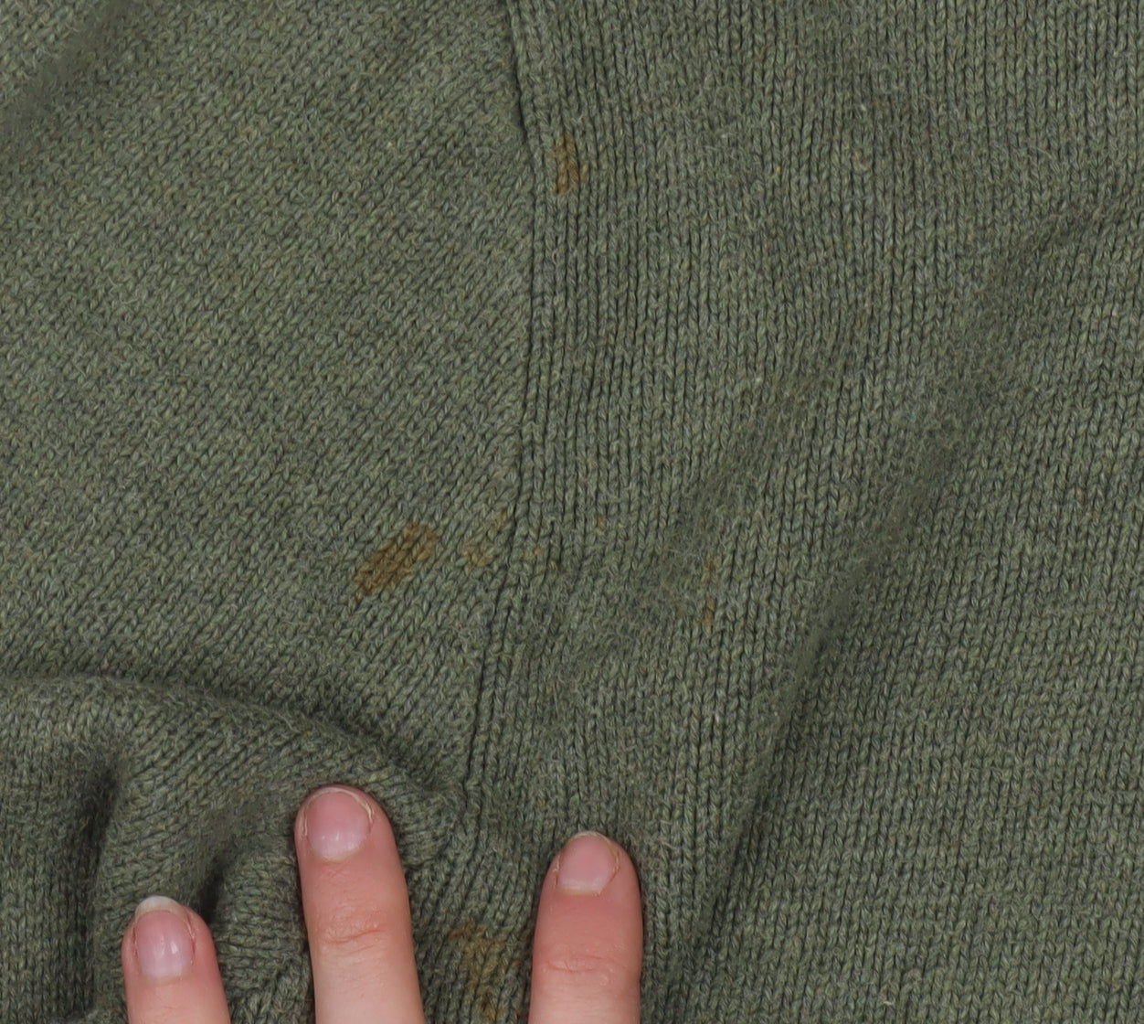 Polo Ralph Lauren Men's Green 2XL 1/2 Zip Cotton Jumper