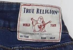 True Religion Women’s Blue Mid Rise Skinny Jeans Size 27 Slim Fit Denim