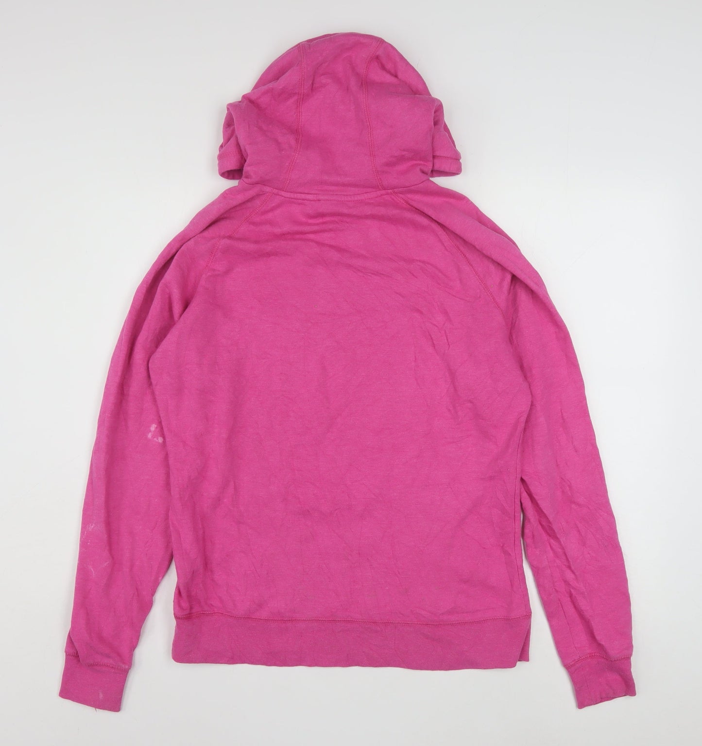 The North Face Womens Pink Pullover Hoodie Size L Cotton Blend