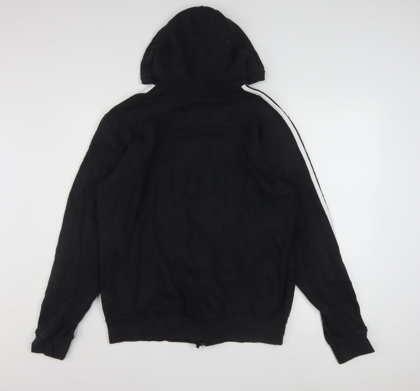 Adidas Men Black Full Zip Hoodie Size M Sportswear Jacket