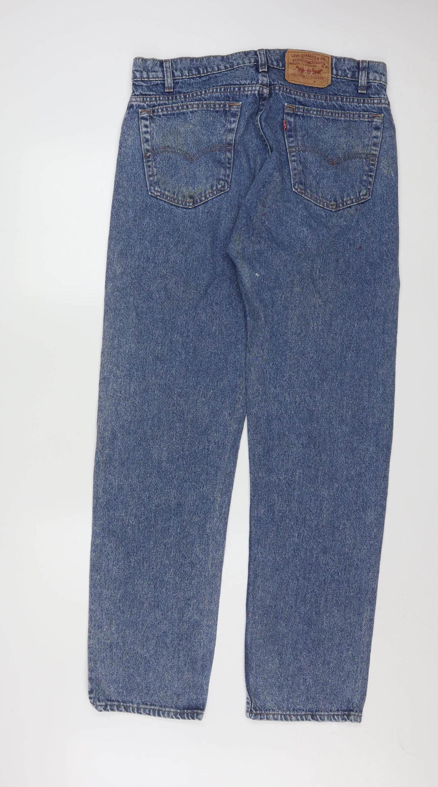 Levi Strauss & Co Men’s Blue 501 Straight Leg Denim Jeans W36 L32