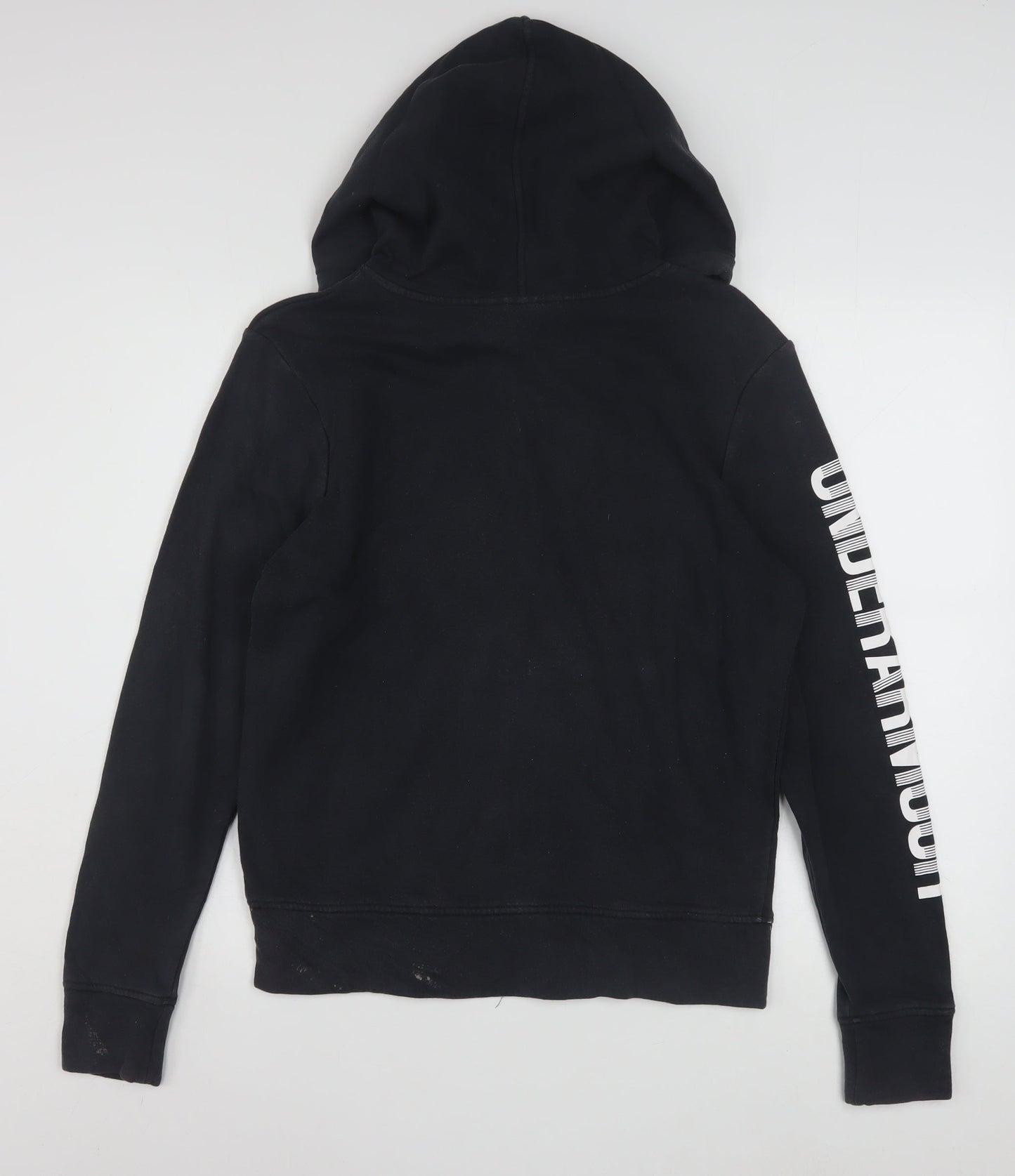 Under Armour Mens Black Full Zip Hoodie Size S Loose Fit Sportswear