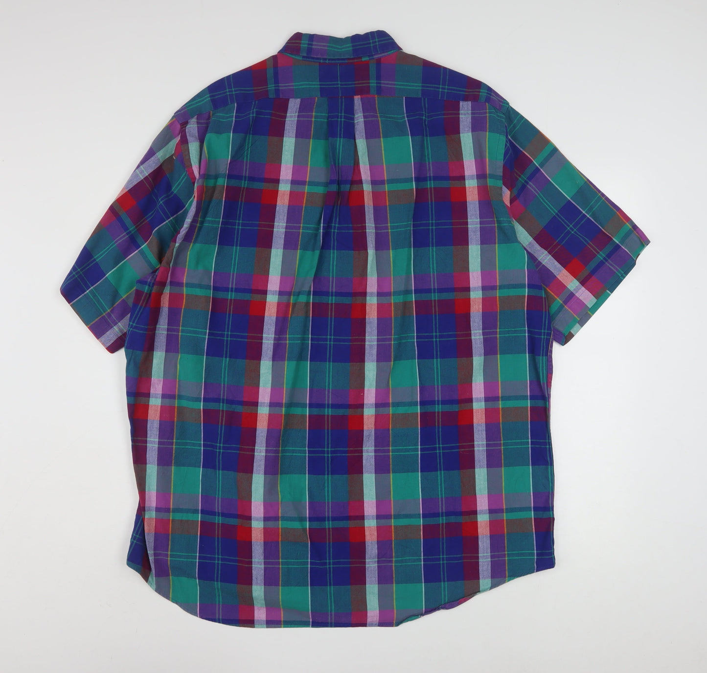 Hunt Club Men's Multicoloured Check Cotton Button-Up XL Tall Shirt