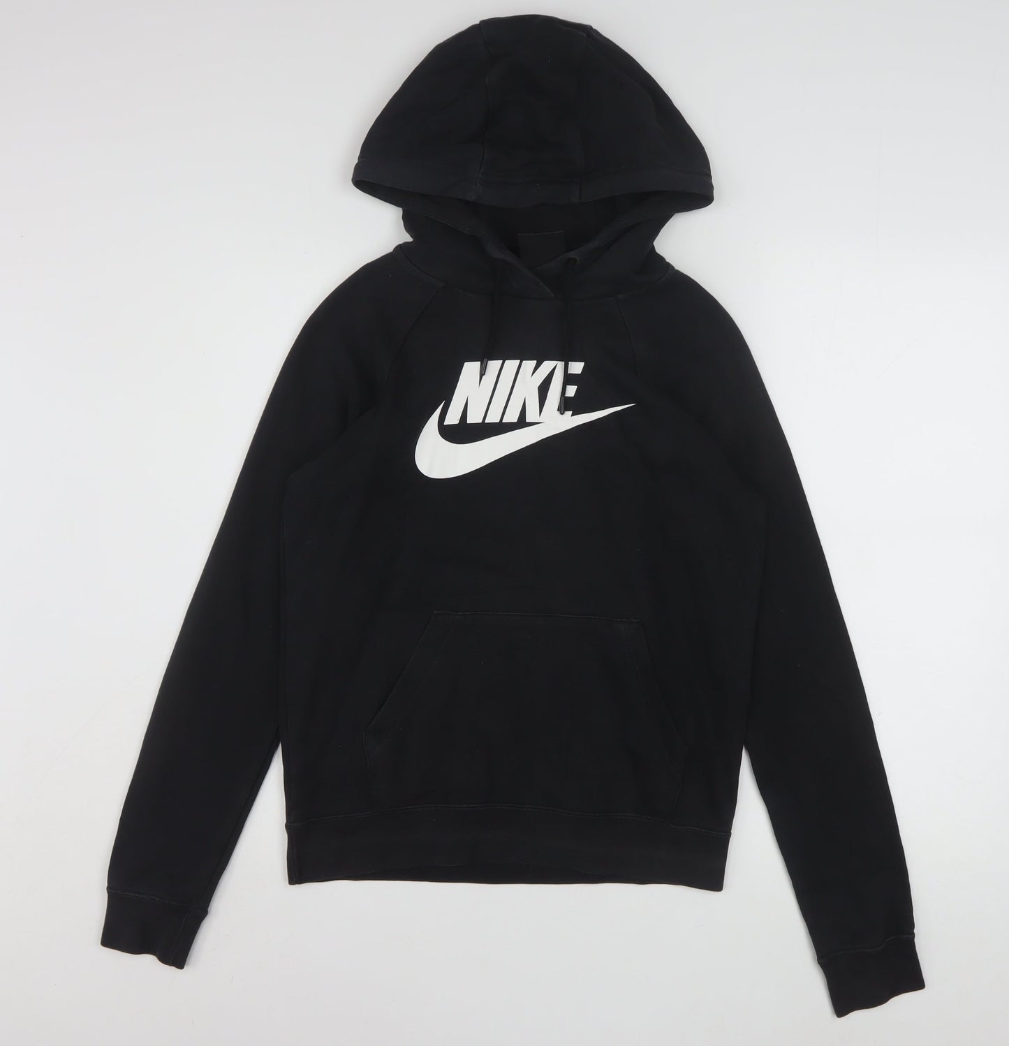 Nike Womens Black XS Pullover Hoodie Sweatshirt Cotton Blend