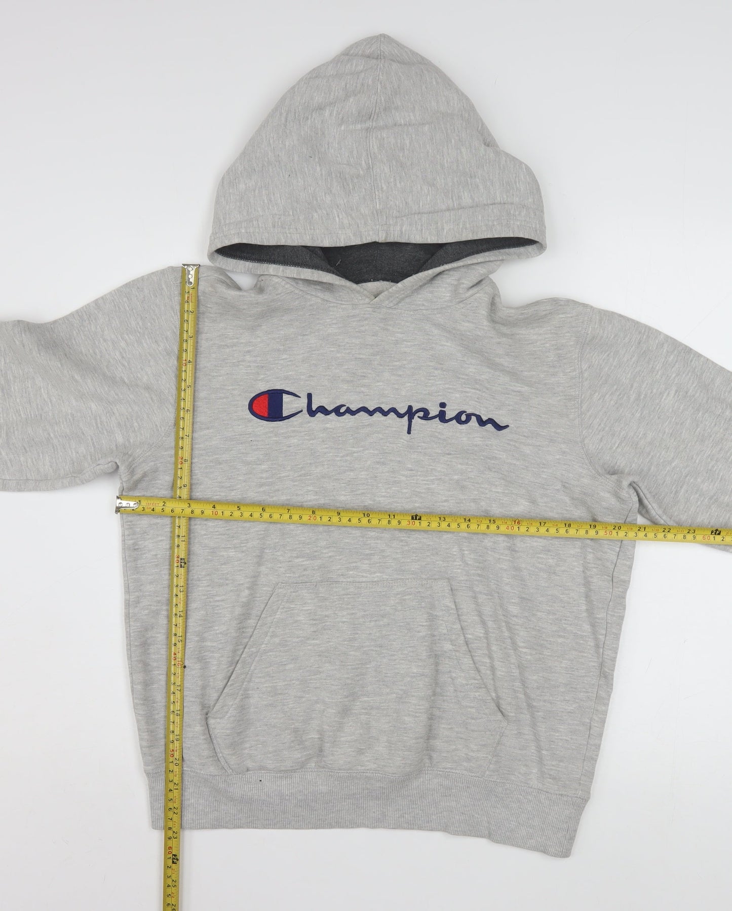 Champion Women's Grey XL Pullover Hoodie with Logo