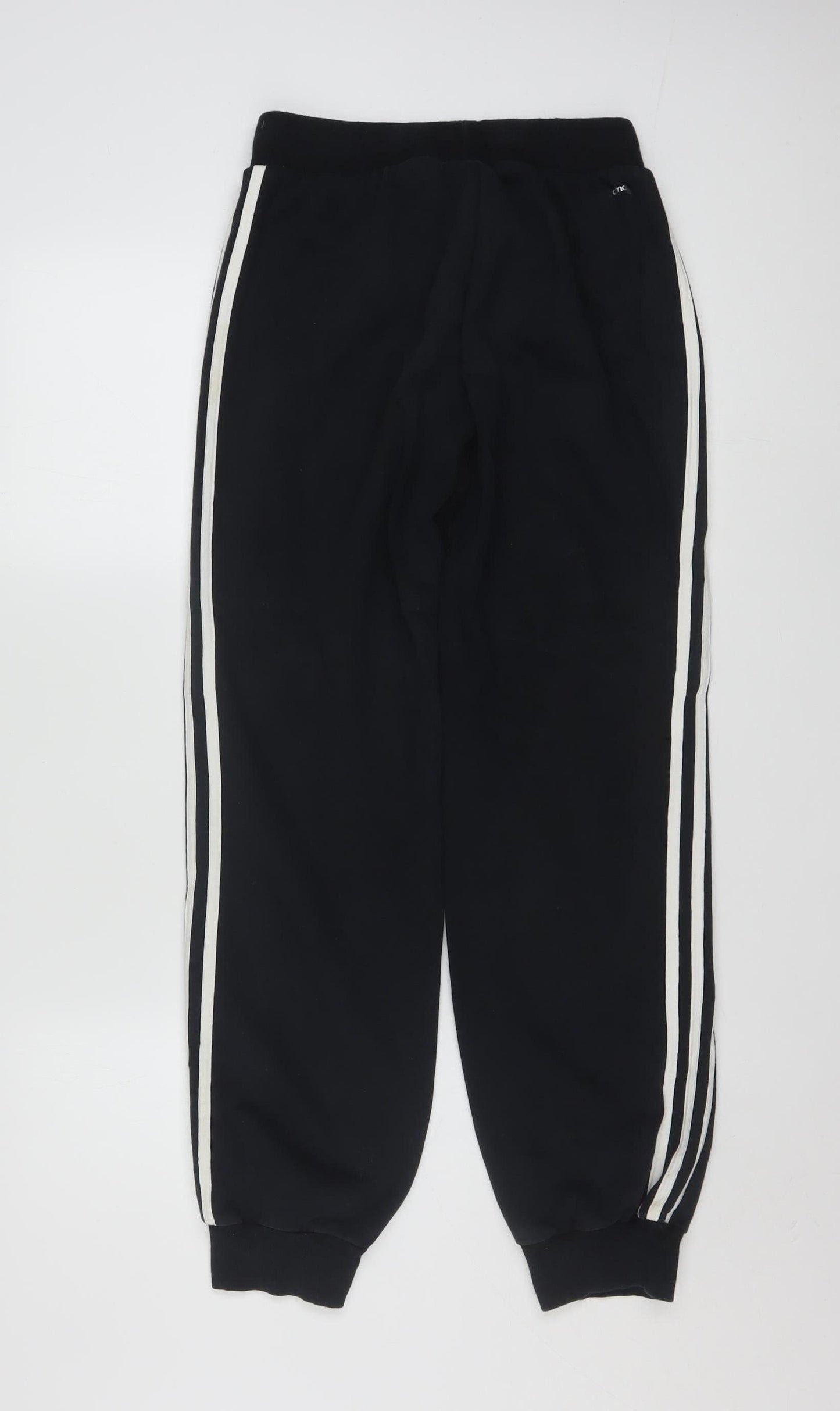 Adidas Women’s Black XS Jogger Trousers with Side Stripes