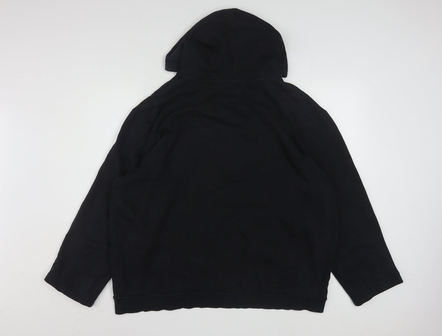 Puma Women Black XL Pullover Hoodie Cotton Blend Logo Sweatshirt
