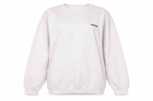 Adidas Women’s White Crew Neck Pullover Sweatshirt Size 16