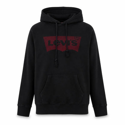 Levi's Men's Black Pullover Hoodie Small Classic Logo Cotton