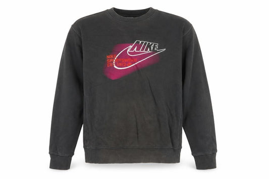 Nike Men's Grey Small Pullover Sweatshirt Crew Neck Logo Print