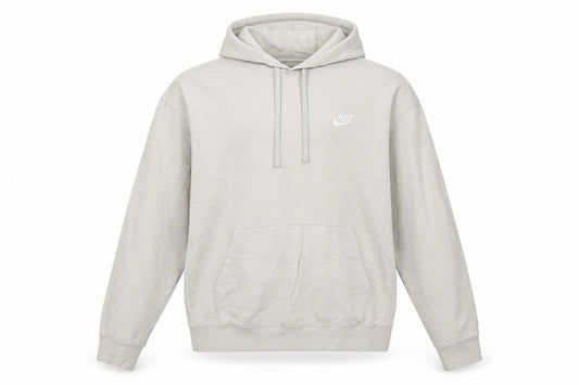 Nike Mens Beige Pullover Hoodie Small Cotton Blend Classic Fit