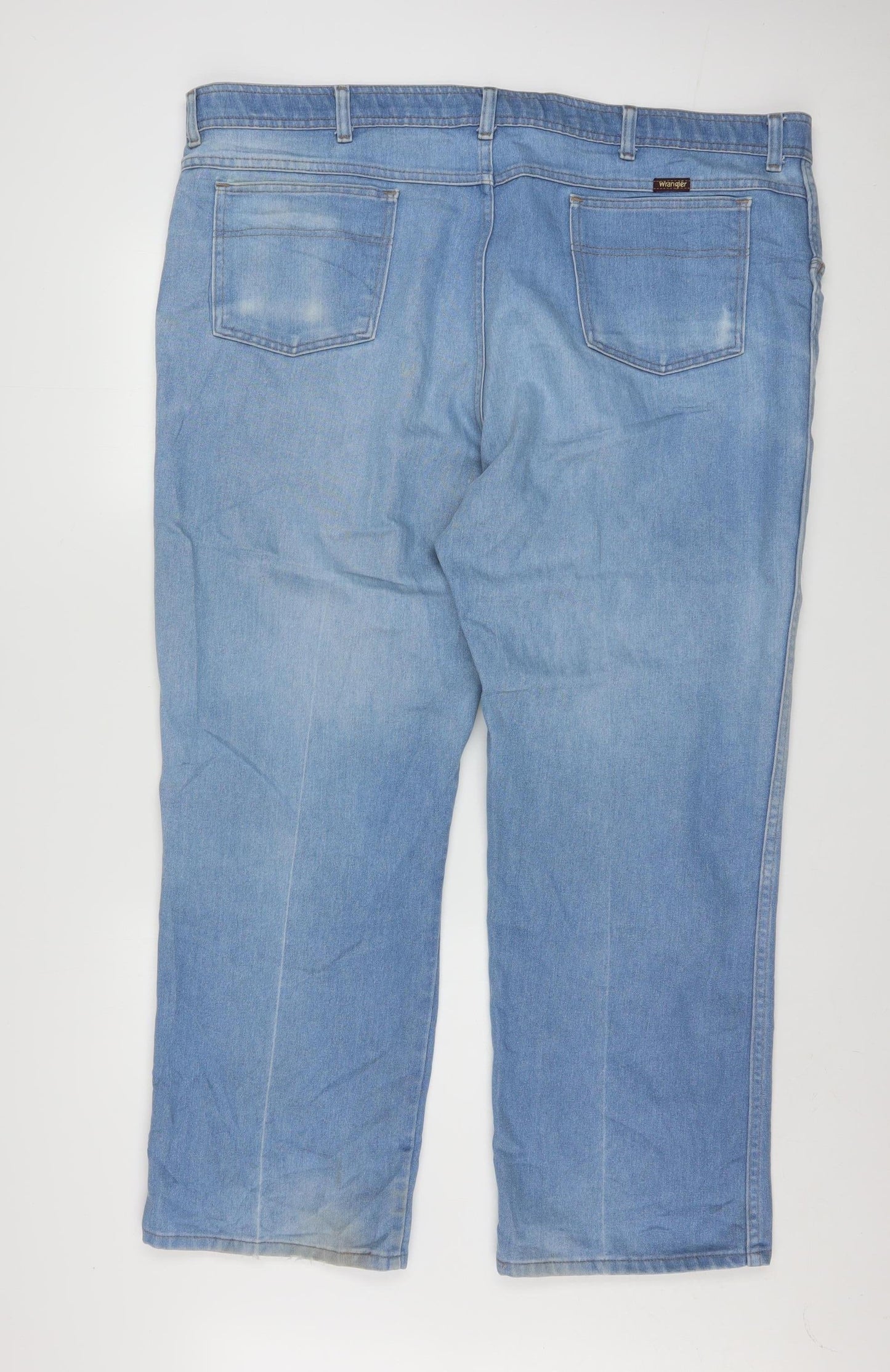 Wrangler Men’s Blue 46x30 Relaxed Fit Straight Leg Denim Jeans