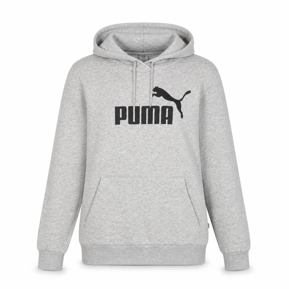 Puma Women Grey Pullover Hoodie Size 14 Graphic Logo Hooded Sweatshirt