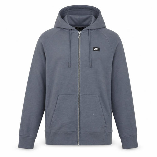 Nike Men's Grey XS Full Zip Hoodie Lightweight Cotton Blend