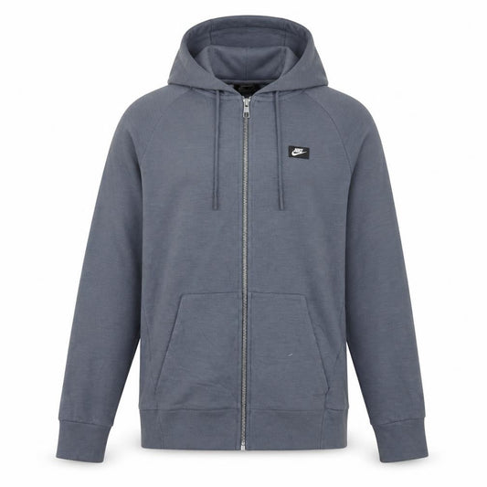 Nike Men's Grey XS Full Zip Hoodie Lightweight Cotton Blend