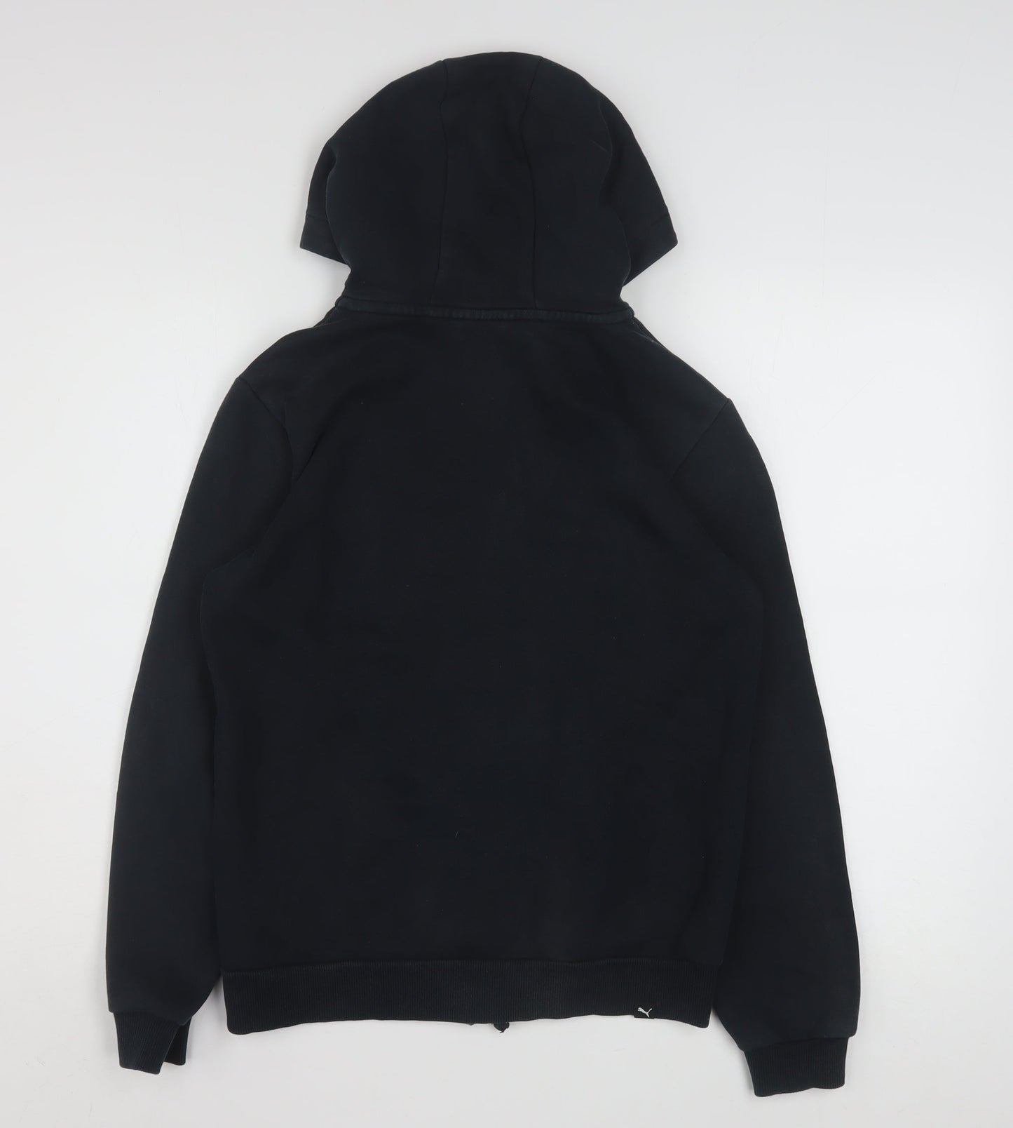 Puma Boys Black Full Zip Hoodie 11-12 Years Fleece Sweatshirt