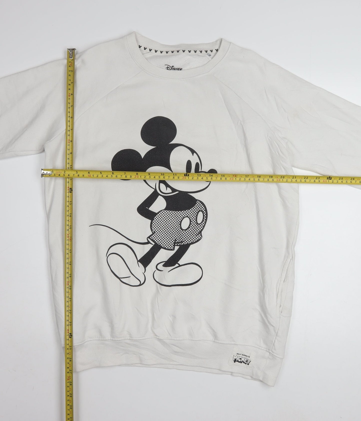 Disney Reserved Women's White Mickey Mouse Sweatshirt Size S