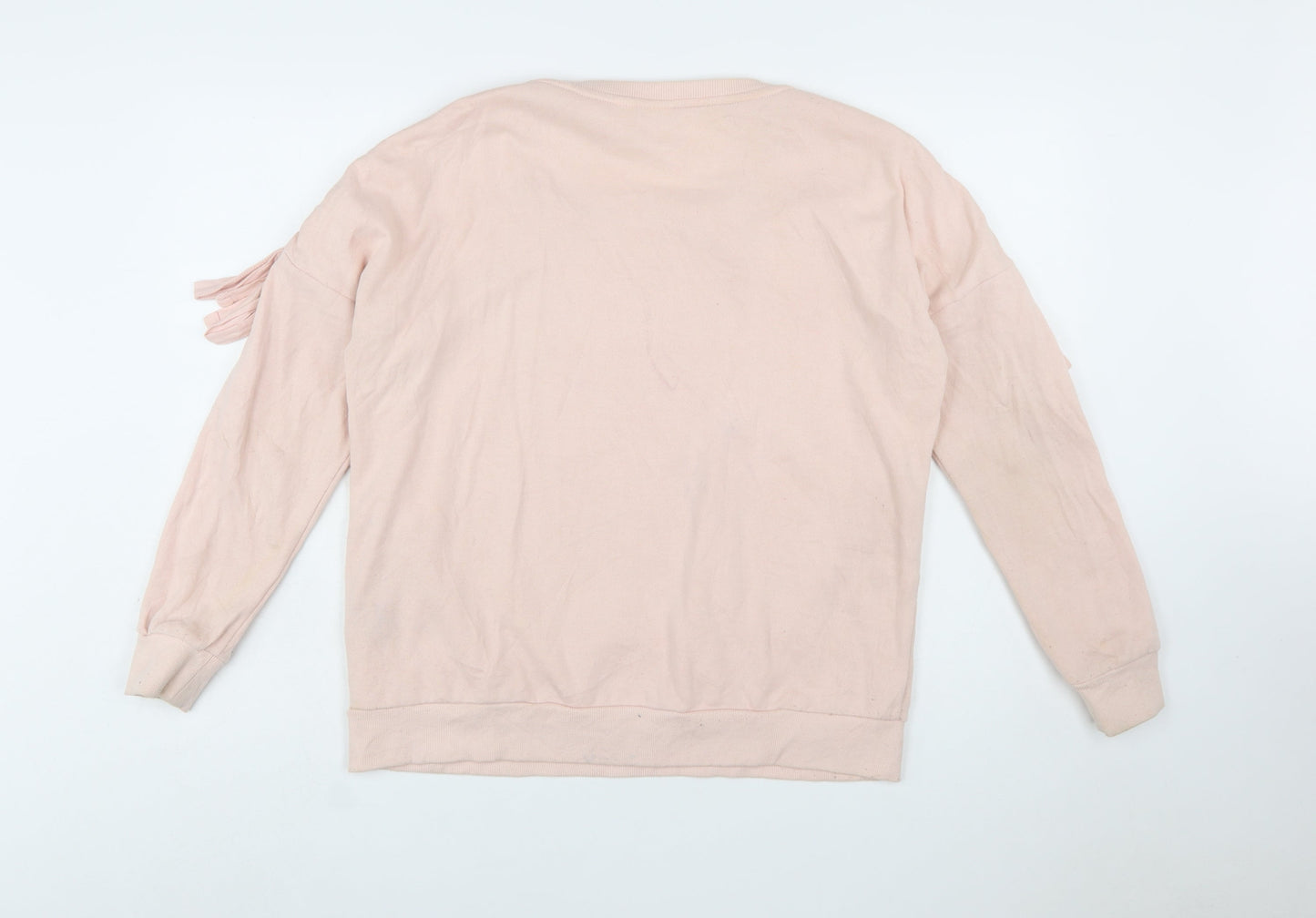 Disney Minnie Mouse Women's Pink Pullover Sweatshirt Size 12/14