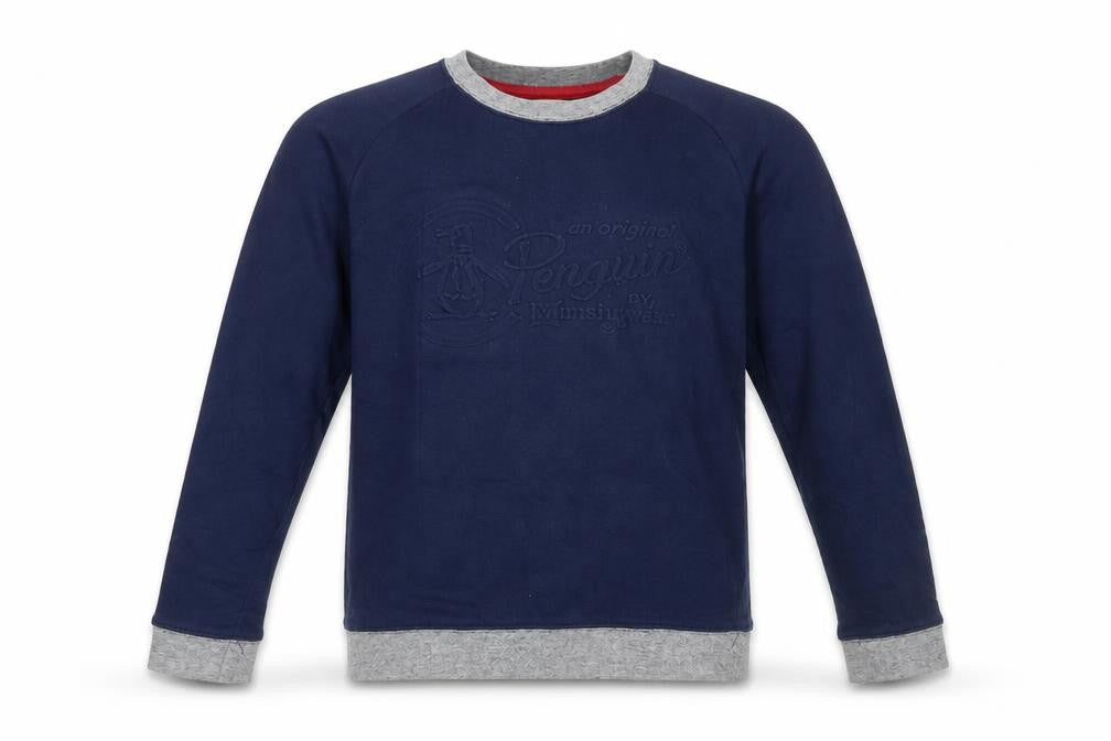 Penguin by Munsingwear Boys Blue Pullover Sweatshirt 14-15 Years Regular Fit