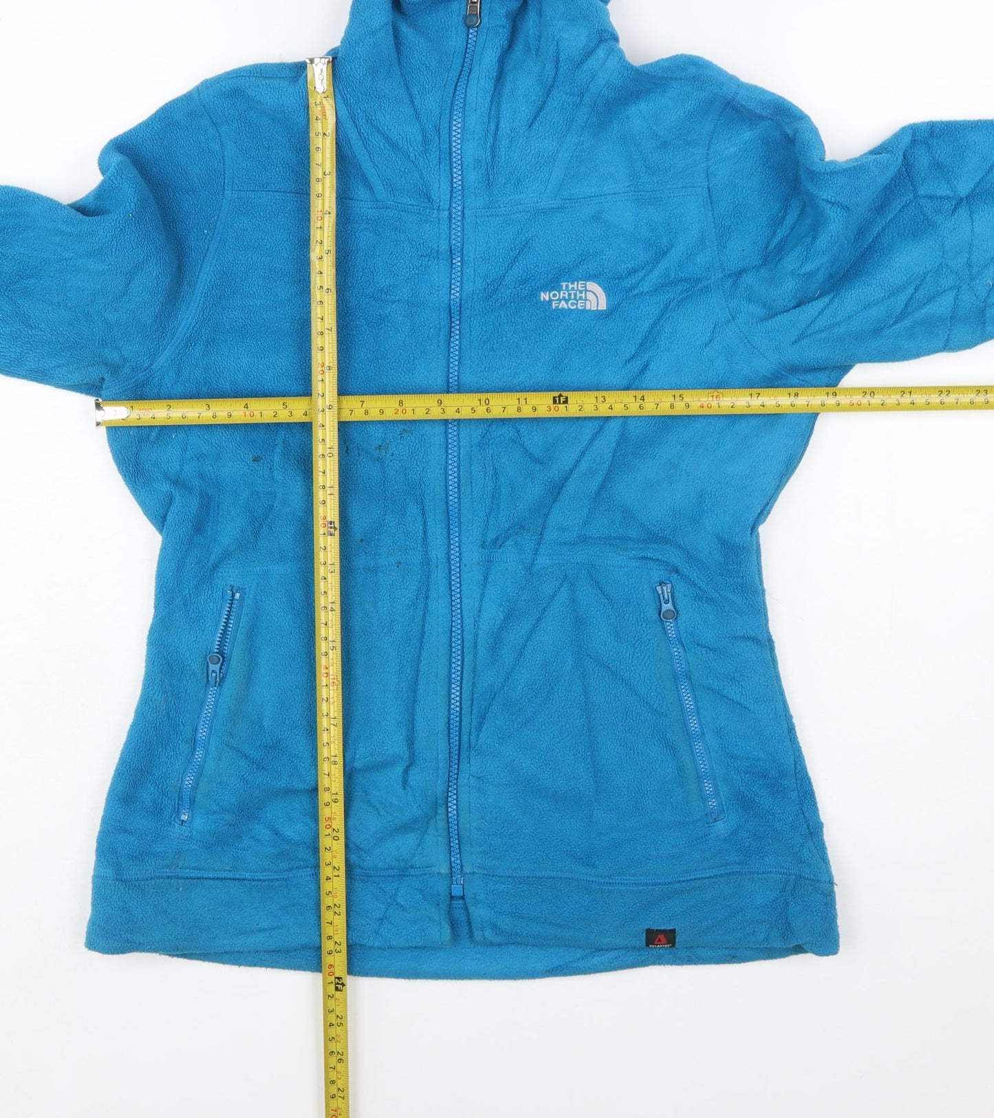 The North Face Women Blue Fleece Full Zip Jacket Size M Outdoor Layer