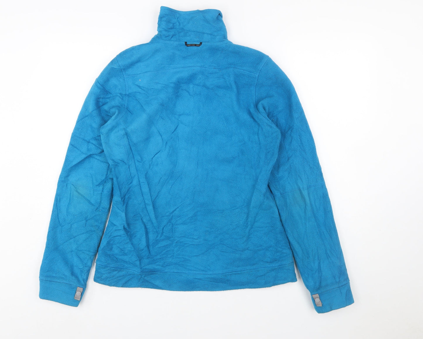 The North Face Women Blue Fleece Full Zip Jacket Size M Outdoor Layer