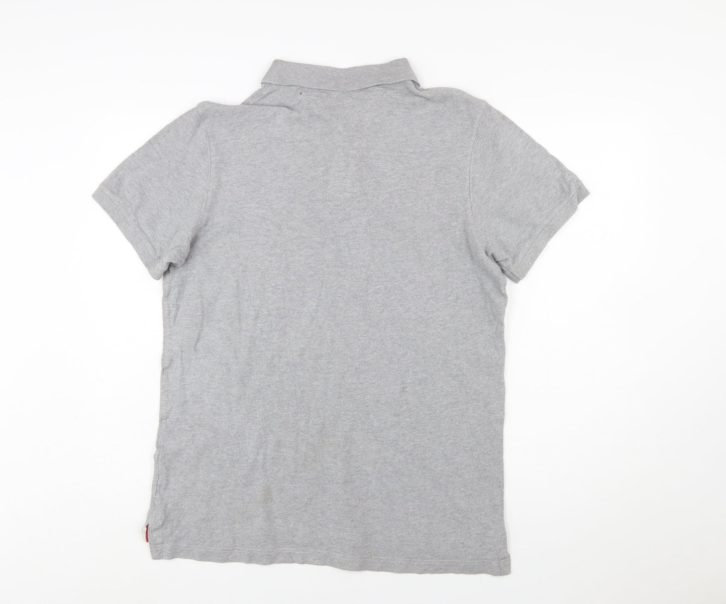 Hilfiger Denim Men's Grey XL Cotton Polo Shirt Classic Fit