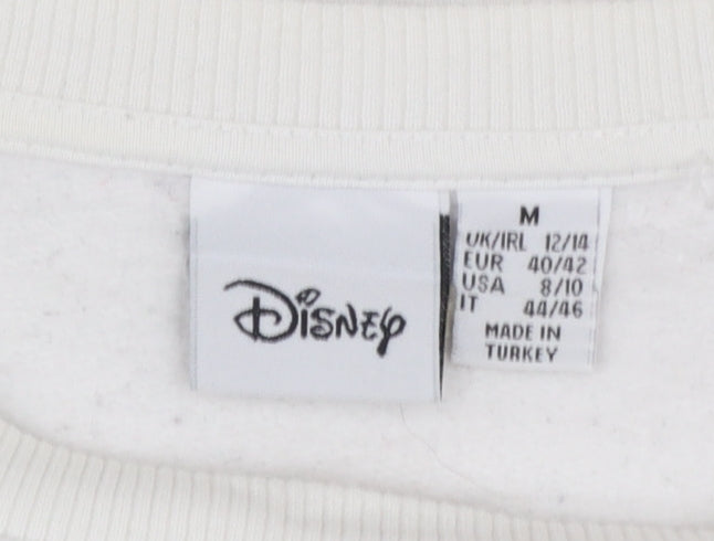 Disney x Primark Women White Mickey Mouse Graphic Sweatshirt M 12/14
