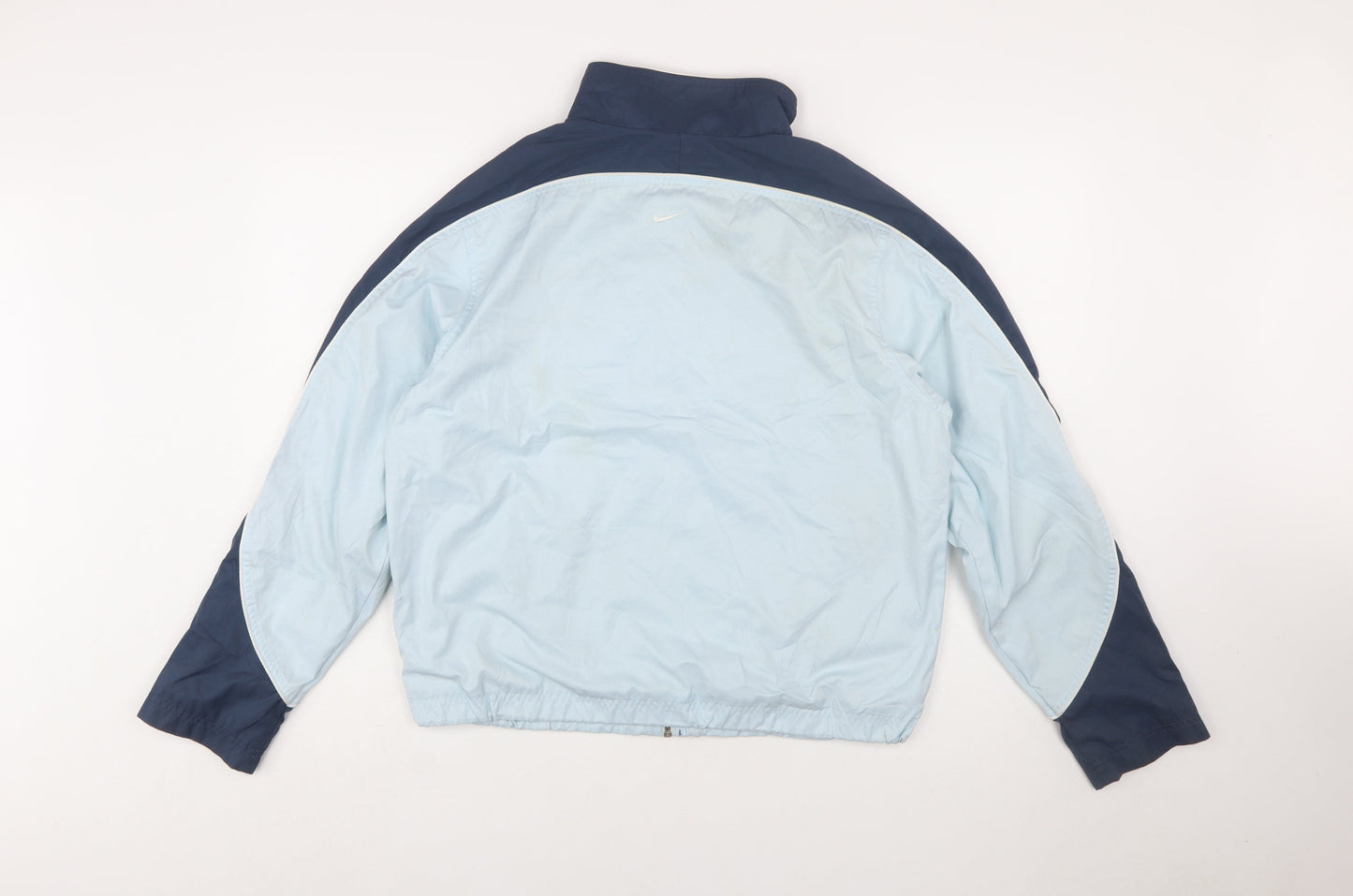 Nike Women’s Blue L Windbreaker Jacket Lightweight Zip Up
