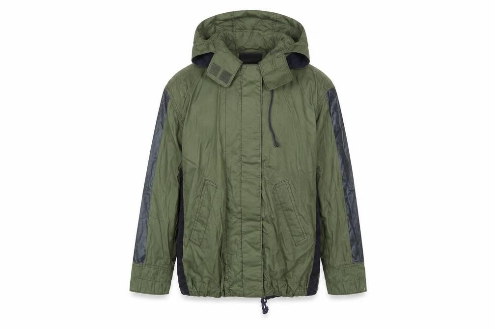 J.Crew Women’s Green Hooded Anorak Jacket XXS Cotton Zip