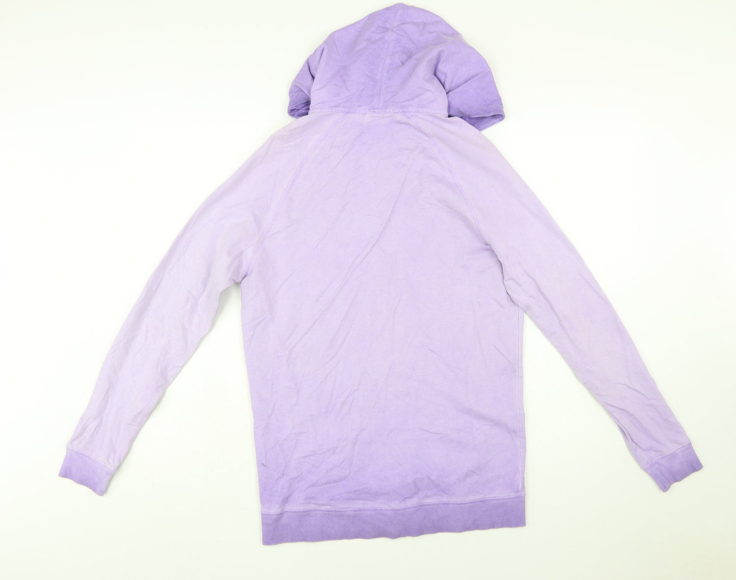 Nike Womens Purple Full Zip Hoodie XS Lightweight Cotton Blend