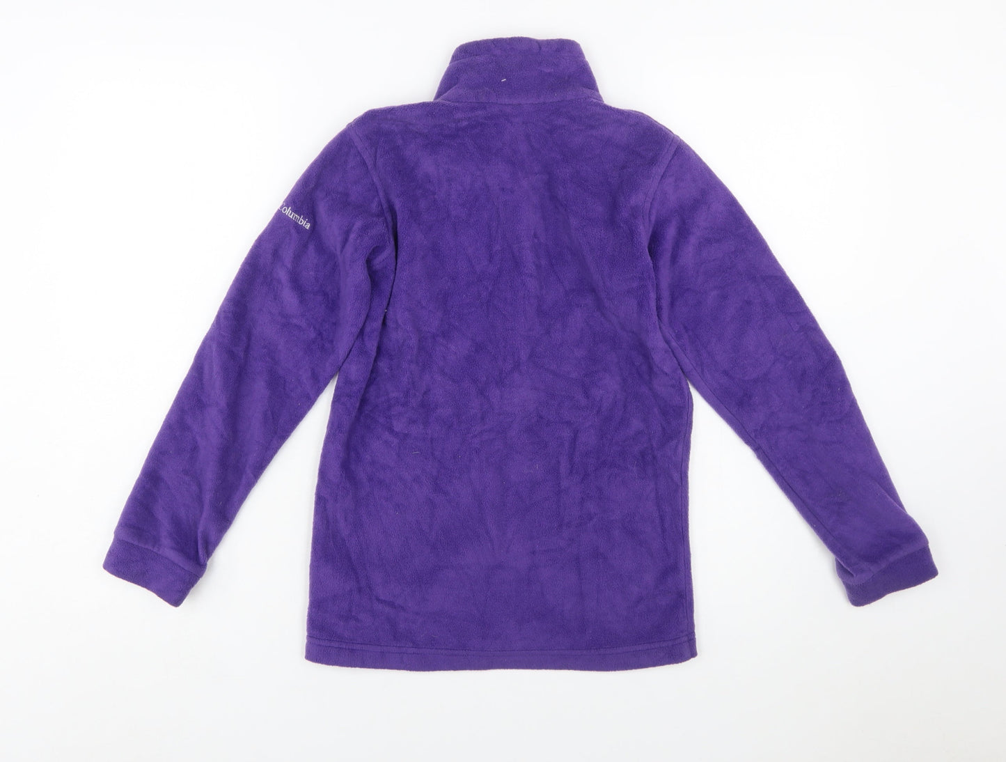 Columbia Girls Purple Fleece Full Zip Jacket Size 10-11 Years