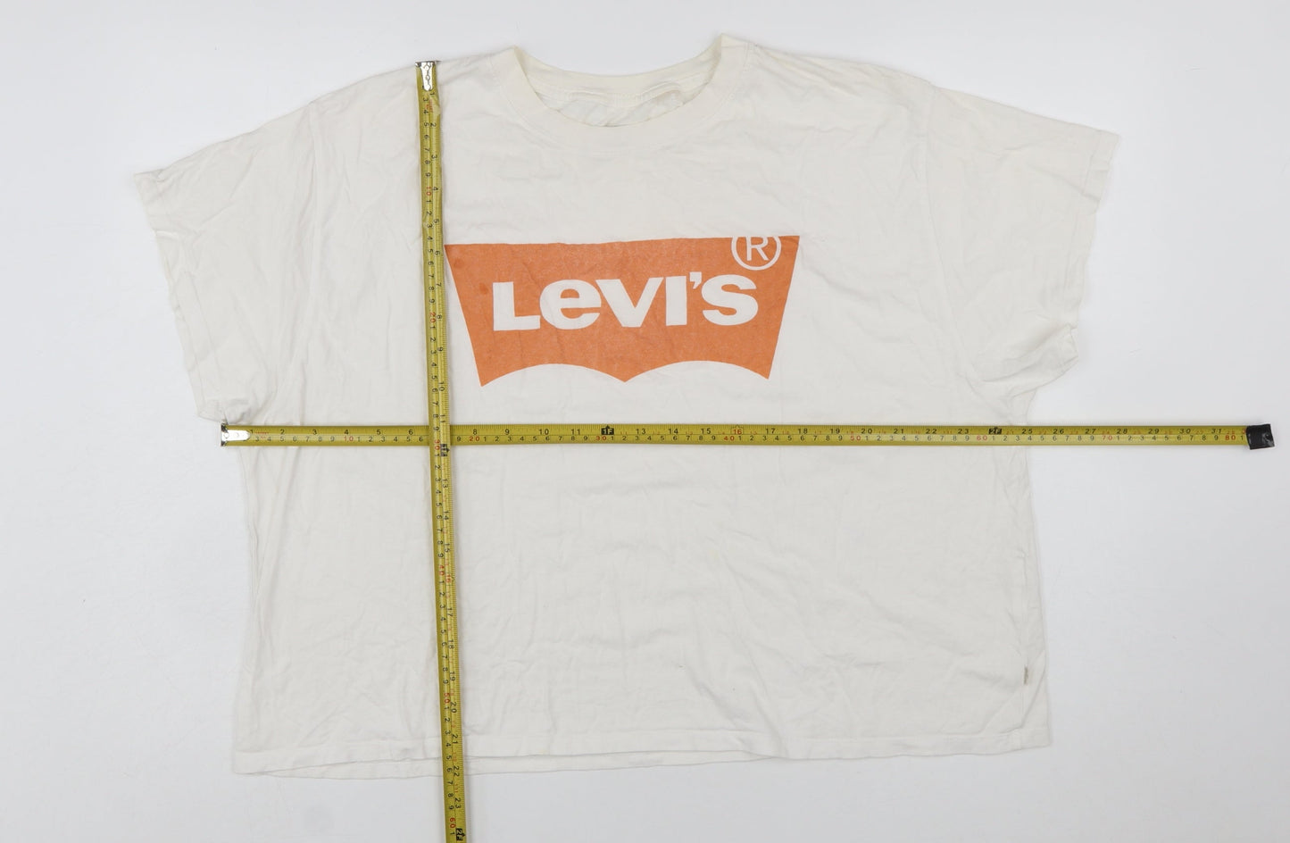 Levi's Women's White XL Short Sleeve Logo Cotton T-Shirt